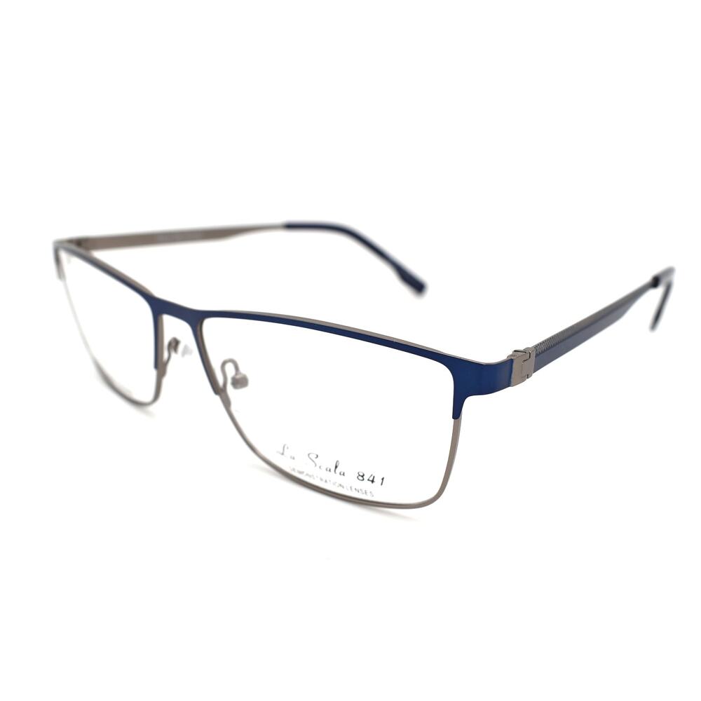 La Scala 841 Navy 56-15-145mm Eyeglasses FRAMES ONLY - VERY GOOD CONDITION